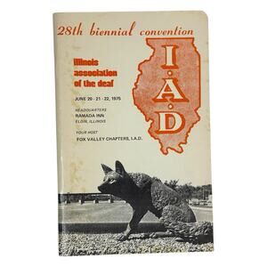 VTG 1975 "28th Biennial Convention Illinois Association of the Deaf" Brochure